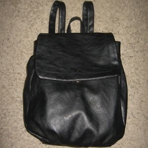 Merona Faux Leather Backpack - Black
